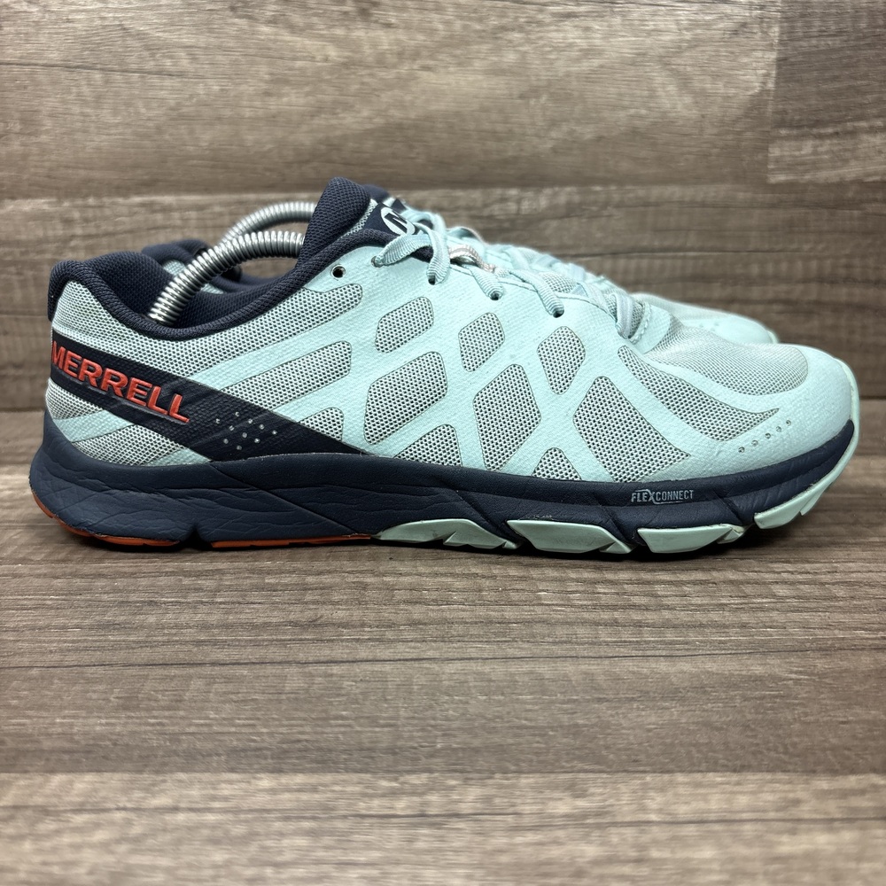 Merrell Bare Access Flex 2 Blue Womens US Size 8.5 EUR 39 J82316 Running Shoes
